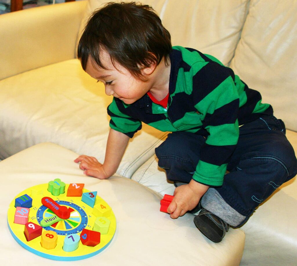 giocattoli per bambini due anni orologio didattico